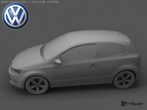volkswagen polo 2010 pack1 3D Model