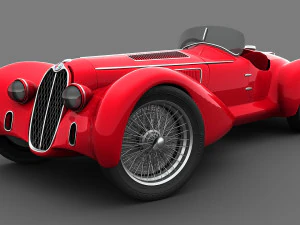 alfa romeo 8c-2900 mille miglia 1938 3D Model