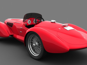 alfa romeo 8c-2900 mille miglia 1938 3D Model