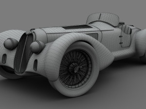 alfa romeo 8c-2900 mille miglia 1938 3D Model