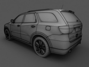 dodge durango 2011 3Dモデル