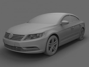 volkswagen cc 2013 Modèle 3D