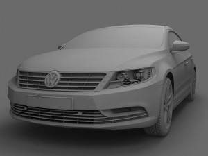 volkswagen cc 2013 Modèle 3D