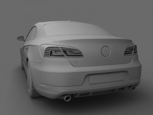volkswagen cc 2013 Modèle 3D