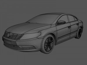 volkswagen cc 2013 Modèle 3D