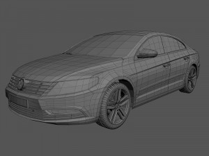 volkswagen cc 2013 Modèle 3D