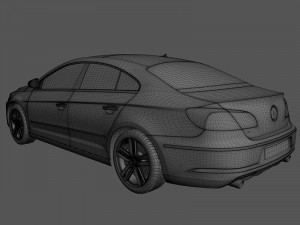 volkswagen cc 2013 Modèle 3D