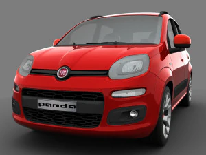 fiat panda 2017 3D Model