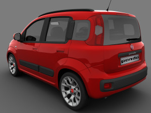 fiat panda 2017 3Dモデル