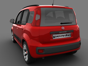 fiat panda 2017 3Dモデル