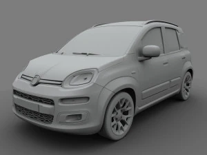 fiat panda 2017 3D Model