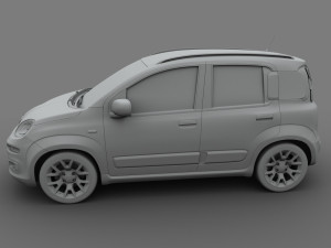 fiat panda 2017 3Dモデル