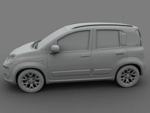 fiat panda 2017 3D Model