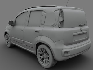 fiat panda 2017 3Dモデル