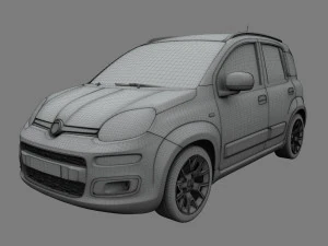 fiat panda 2017 3D Model