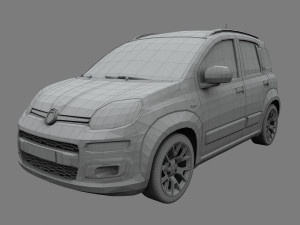 fiat panda 2017 3Dモデル