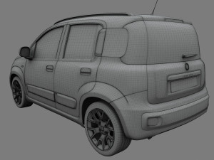 fiat panda 2017 3Dモデル