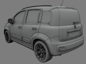 fiat panda 2017 3D Model