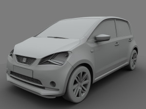 seat mii electric 2020 3D मॉडल