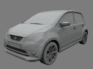 seat mii electric 2020 3D मॉडल