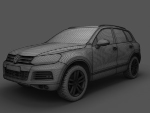 volkswagen touareg 2011 3D-Modell