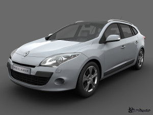 renault megane grandtour 2010 Modèle 3D