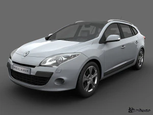 renault megane 2010 Modelo 3D