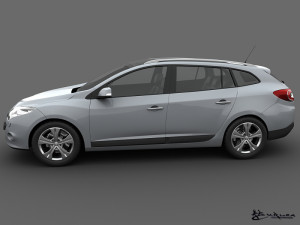 renault megane grandtour 2010 3Dモデル