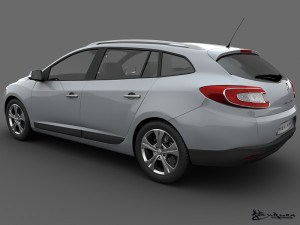 renault megane grandtour 2010 3Dモデル