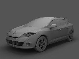 renault megane grandtour 2010 3Dモデル