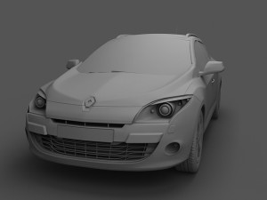 renault megane grandtour 2010 3Dモデル