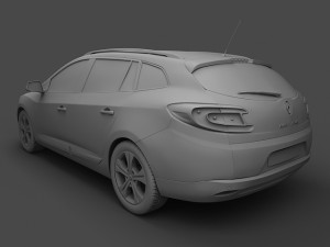 renault megane grandtour 2010 3Dモデル