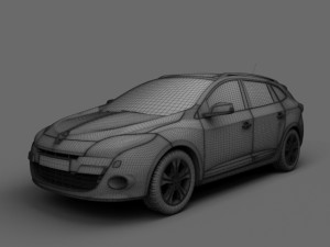 renault megane grandtour 2010 3Dモデル
