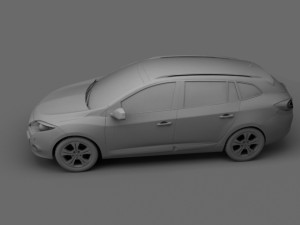 renault megane grandtour 2010 3Dモデル