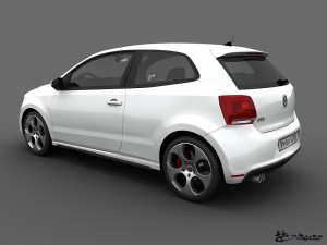 volkswagen polo gti 3doors 2011 Modelo 3D