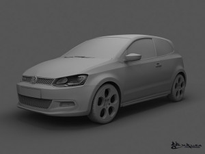 volkswagen polo gti 3doors 2011 Modelo 3D
