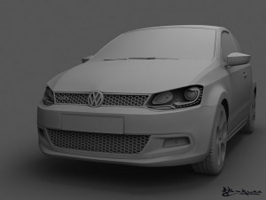 volkswagen polo gti 3doors 2011 Modelo 3D