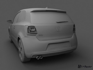volkswagen polo gti 3doors 2011 Modelo 3D