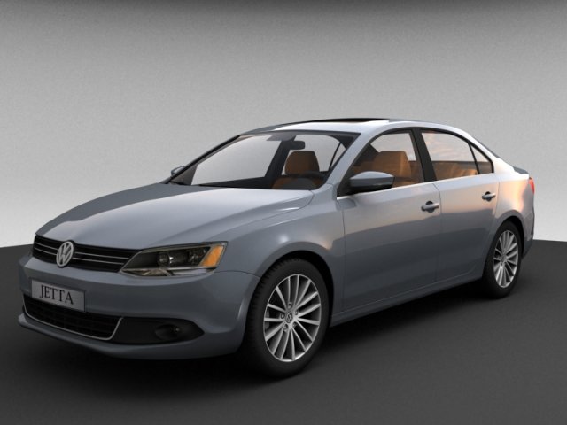 volkswagen jetta 2011 3D Model .c4d .max .obj .3ds .fbx .stl .blend 
