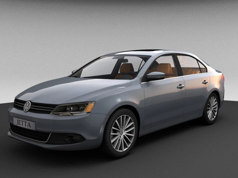 volkswagen jetta 2011 3D Model .c4d .max .obj .3ds .fbx .stl .blend 