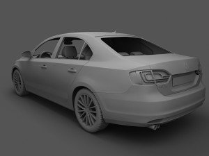 volkswagen jetta 2011 3D Model