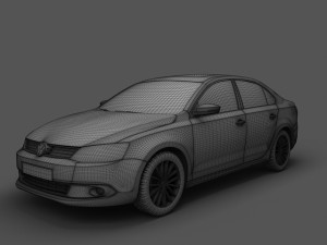 volkswagen jetta 2011 3D Model