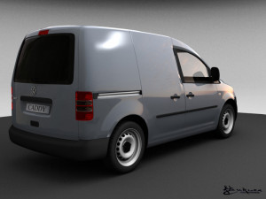 volkswagen caddy kasten 2010 Model 3D