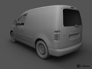 volkswagen caddy kasten 2010 Model 3D