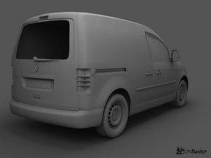 volkswagen caddy kasten 2010 Model 3D