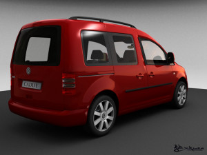volkswagen caddy life 2010 Model 3D