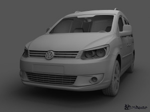volkswagen caddy life 2010 Model 3D