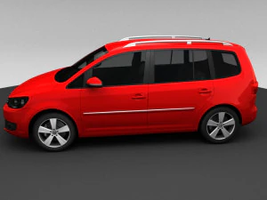 volkswagen touran 2011 3D Model