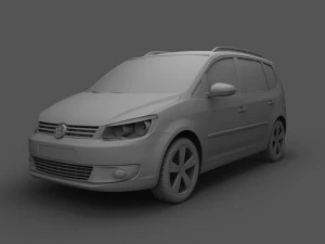 volkswagen touran 2011 3D Model