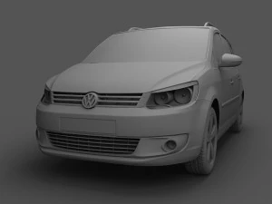 volkswagen touran 2011 3D Model